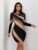Elegant figure-hugging ombré bodycon